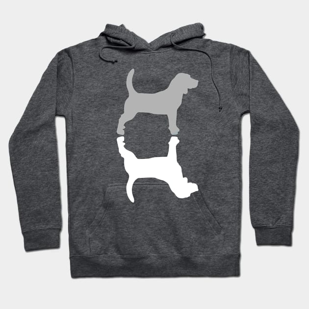 Grey Beagle Hoodie by XOOXOO